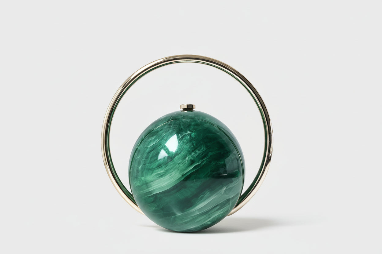 Marble Effect Spherical Hand Bag