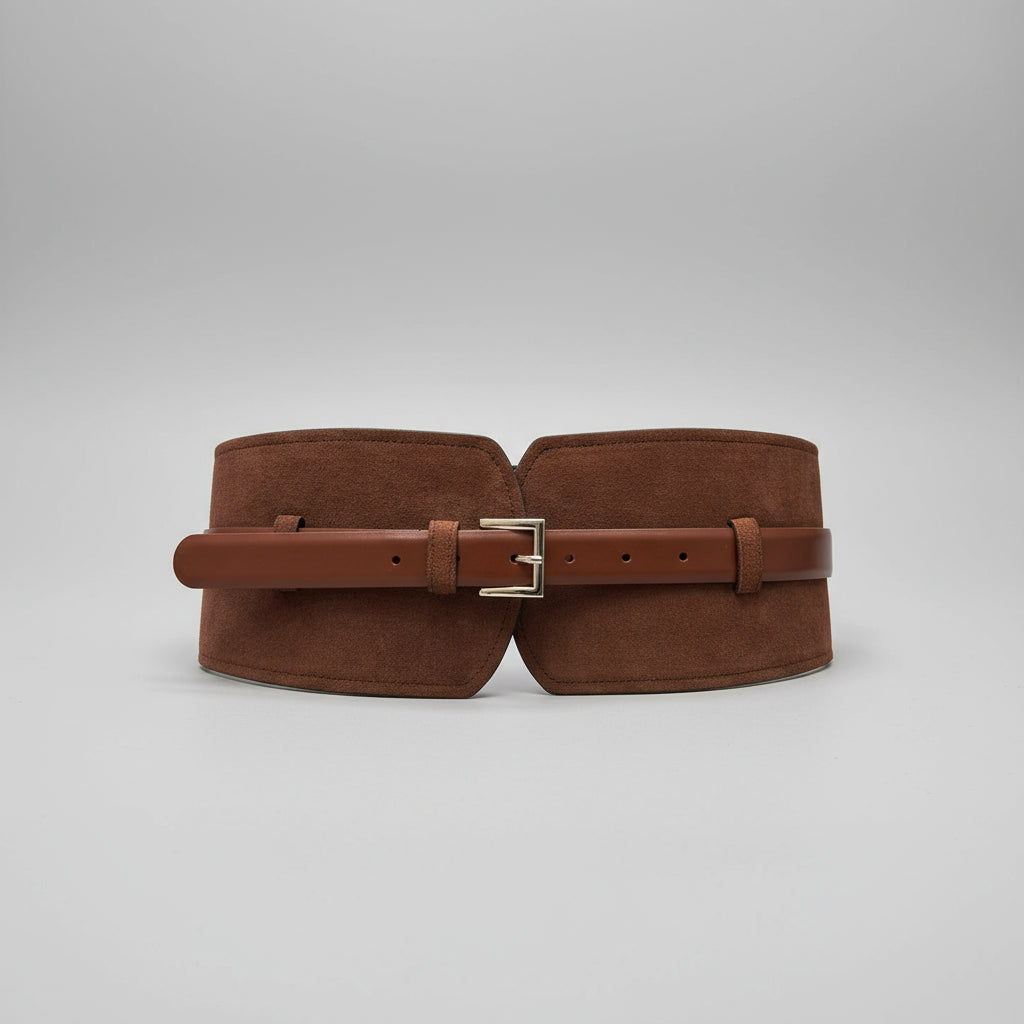 Dual Suede Wide Belt