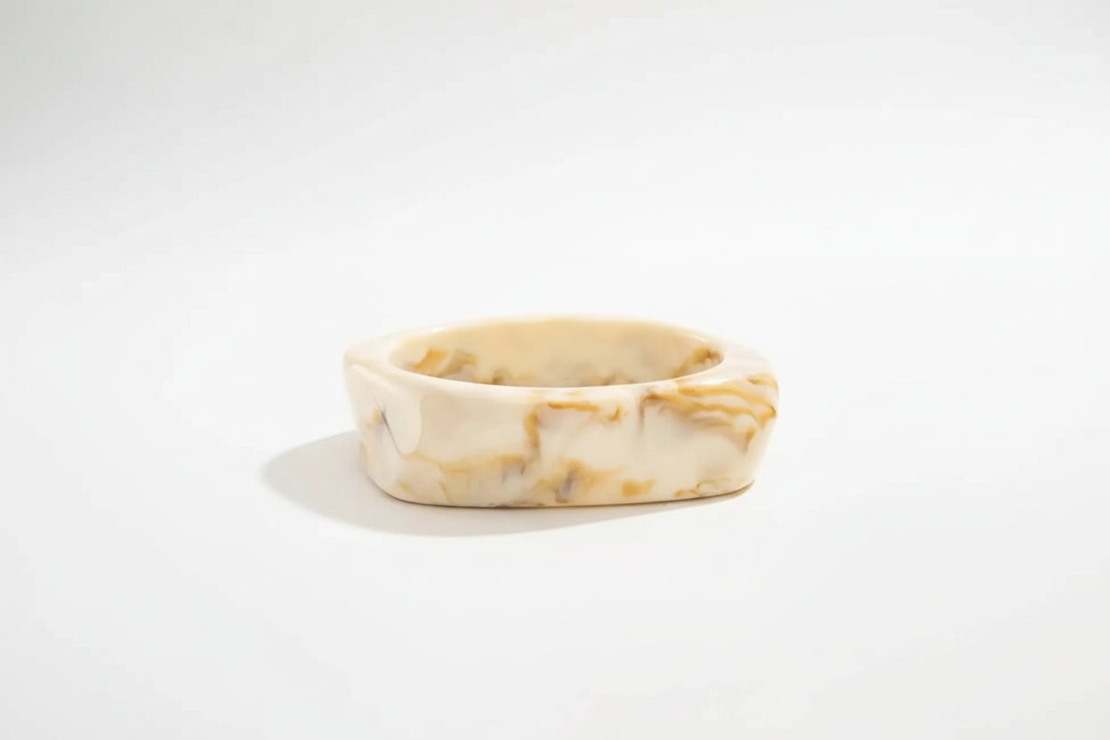 Beige Wide Resin Acrylic Bangles