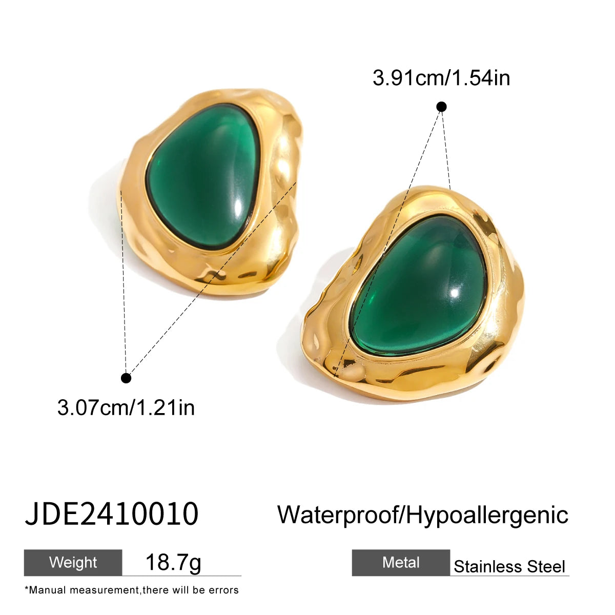 Green Stone Earrings