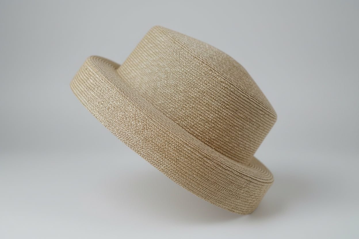 Straw Fedora Geometric Hat