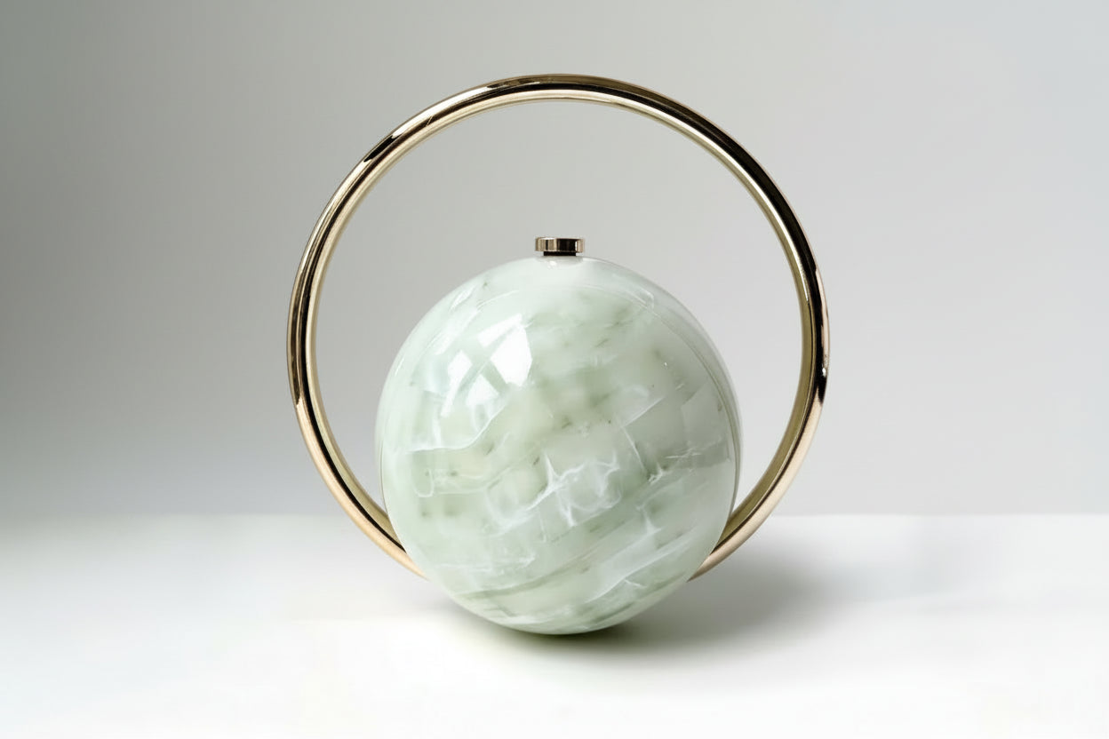 Marble Effect Spherical Hand Bag