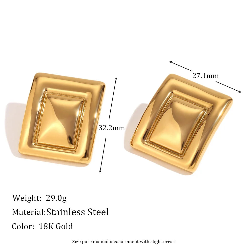 Square Frame Earrings