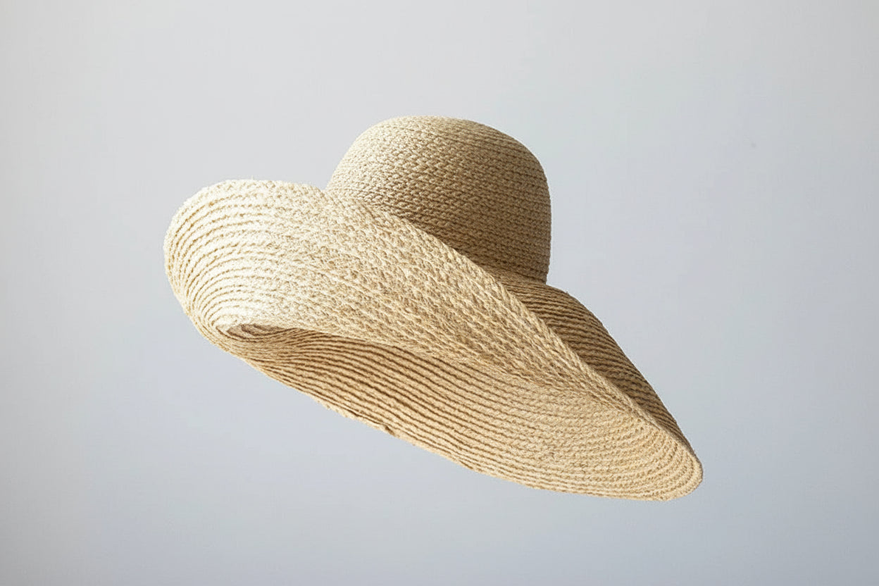 Large Wide Brim Natural Raffia Sun Hat