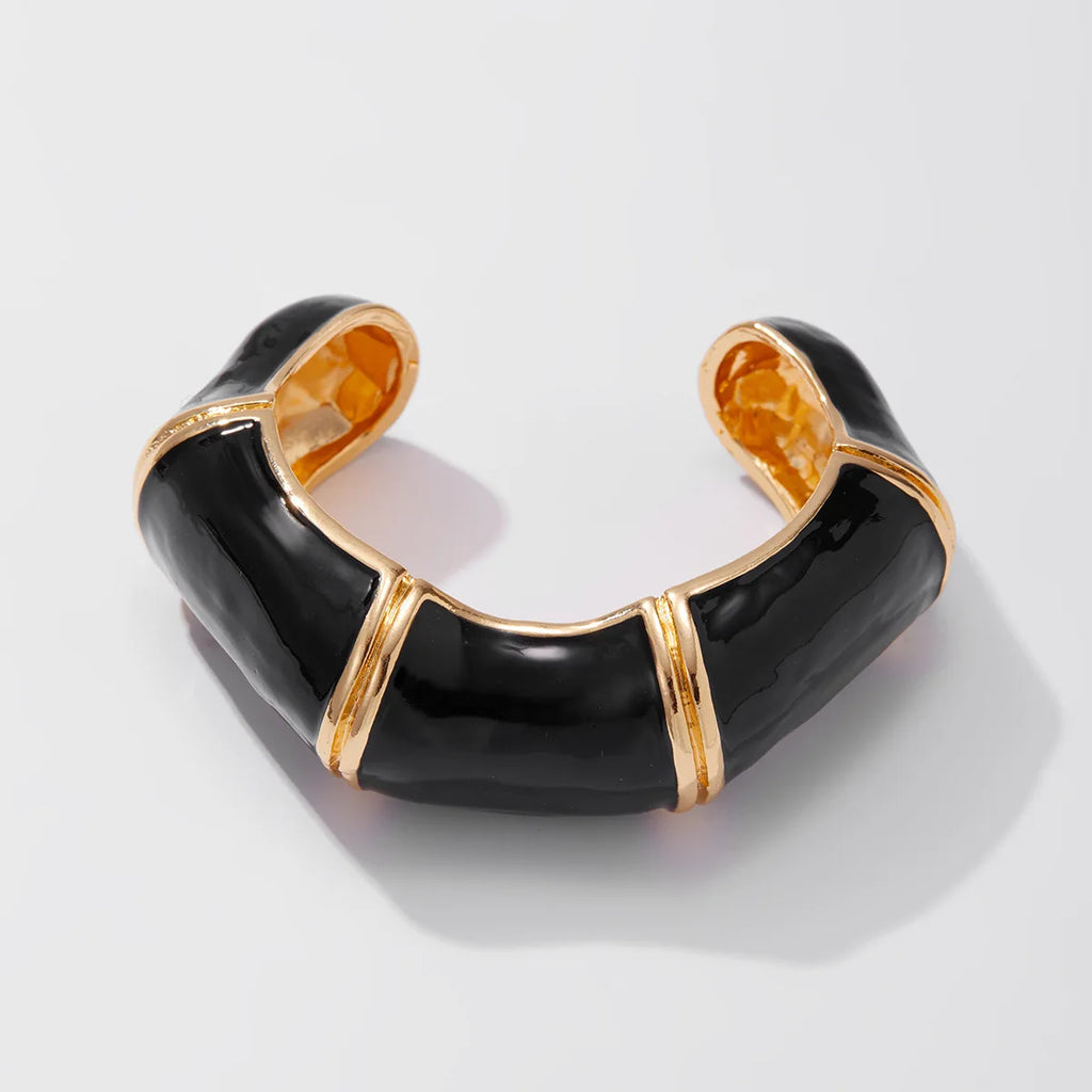 Bamboo Enamel Chunky Bracelet