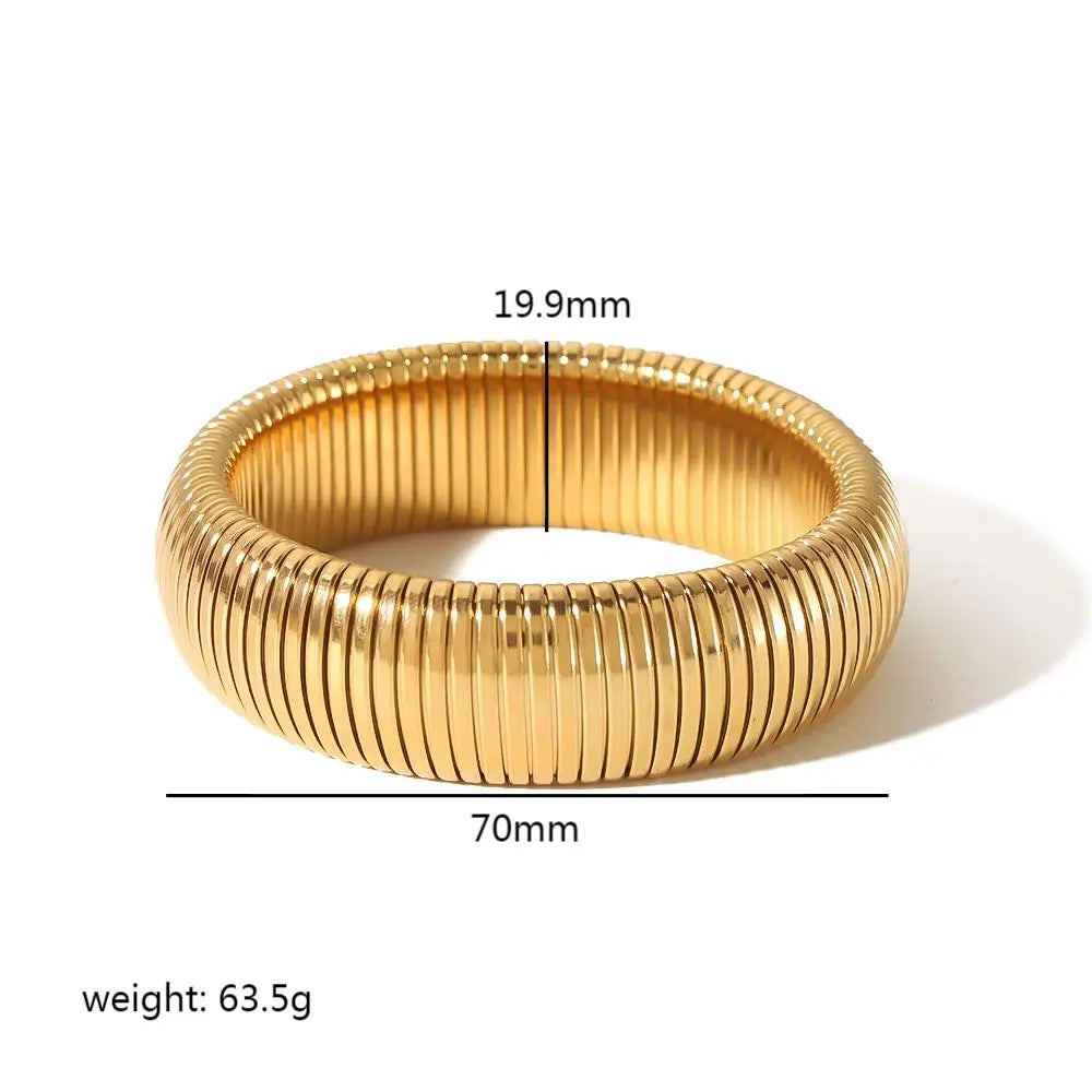 Elastic Metal Bangles