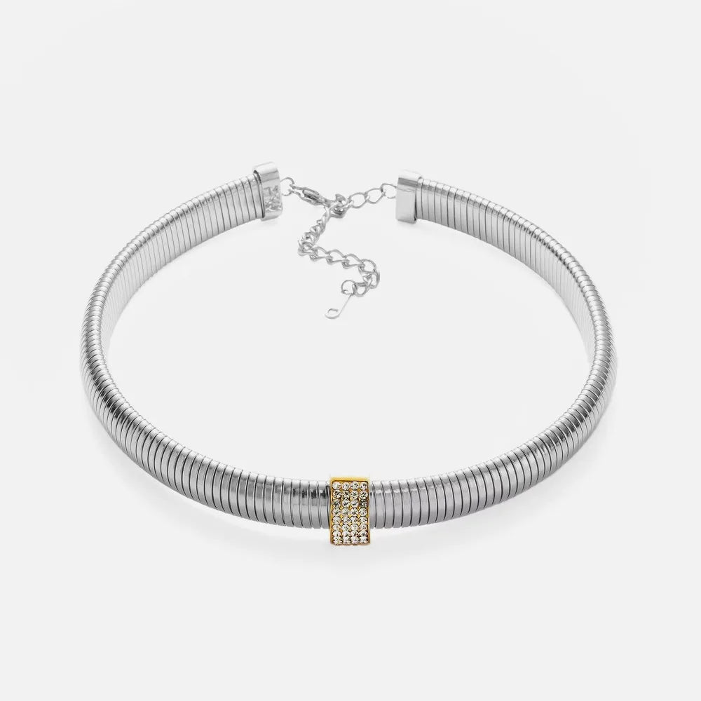 Stretch Zircon Necklace
