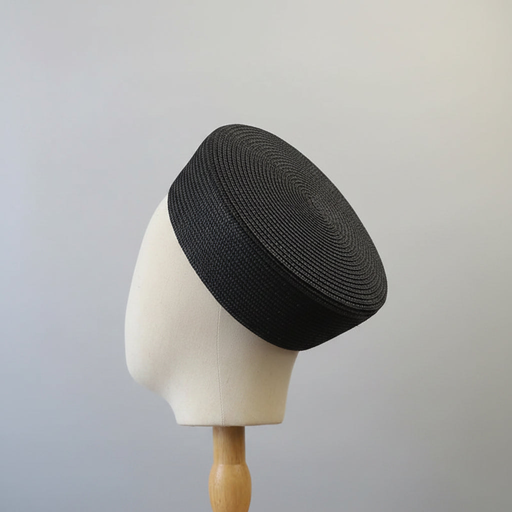 Woven Pillbox Hat