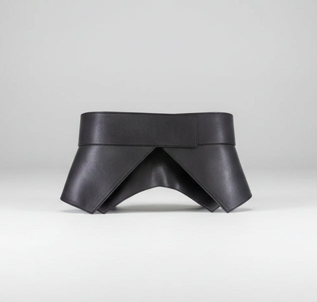 Geometric Cut Peplum Belt