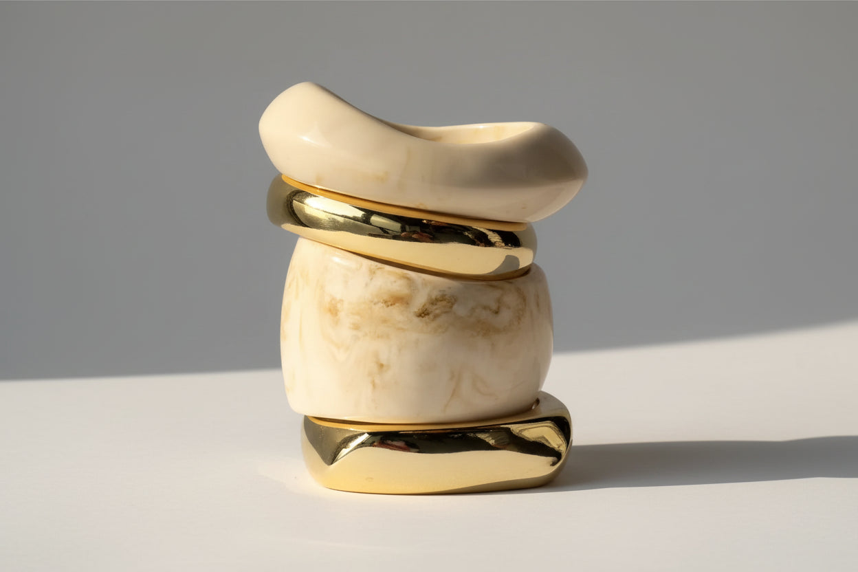 Chunky Wide Resin Bracelets