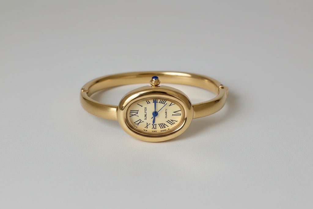 Oval Gold Watch