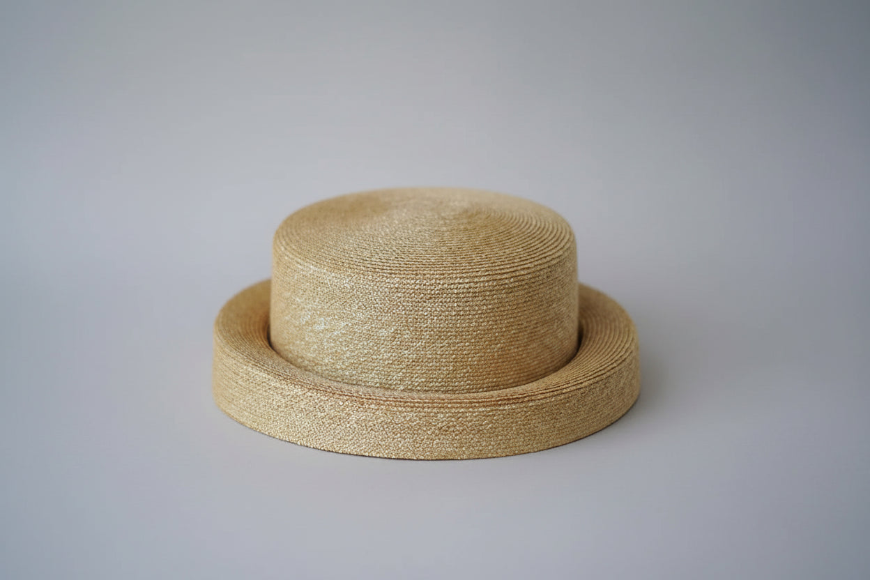 Straw Fedora Geometric Hat