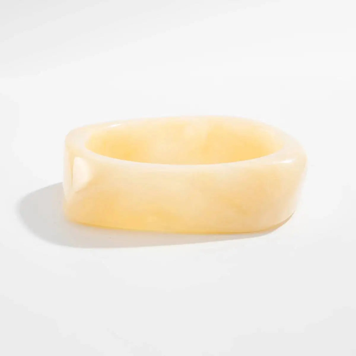 Beige Wide Resin Acrylic Bangles