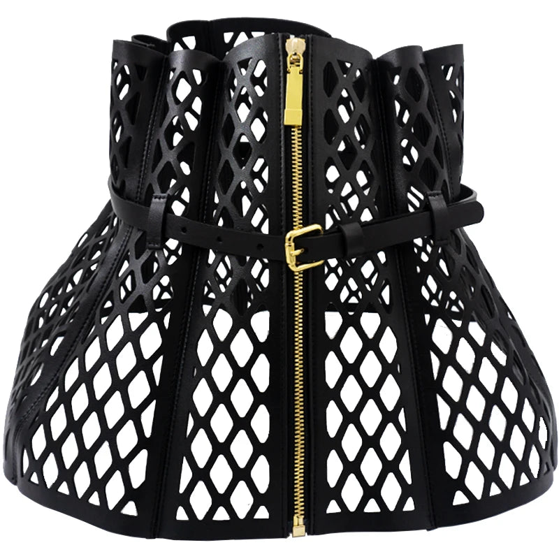Laser Cut Peplum Corset Belt