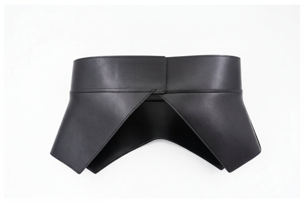 Geometric Cut Peplum Belt