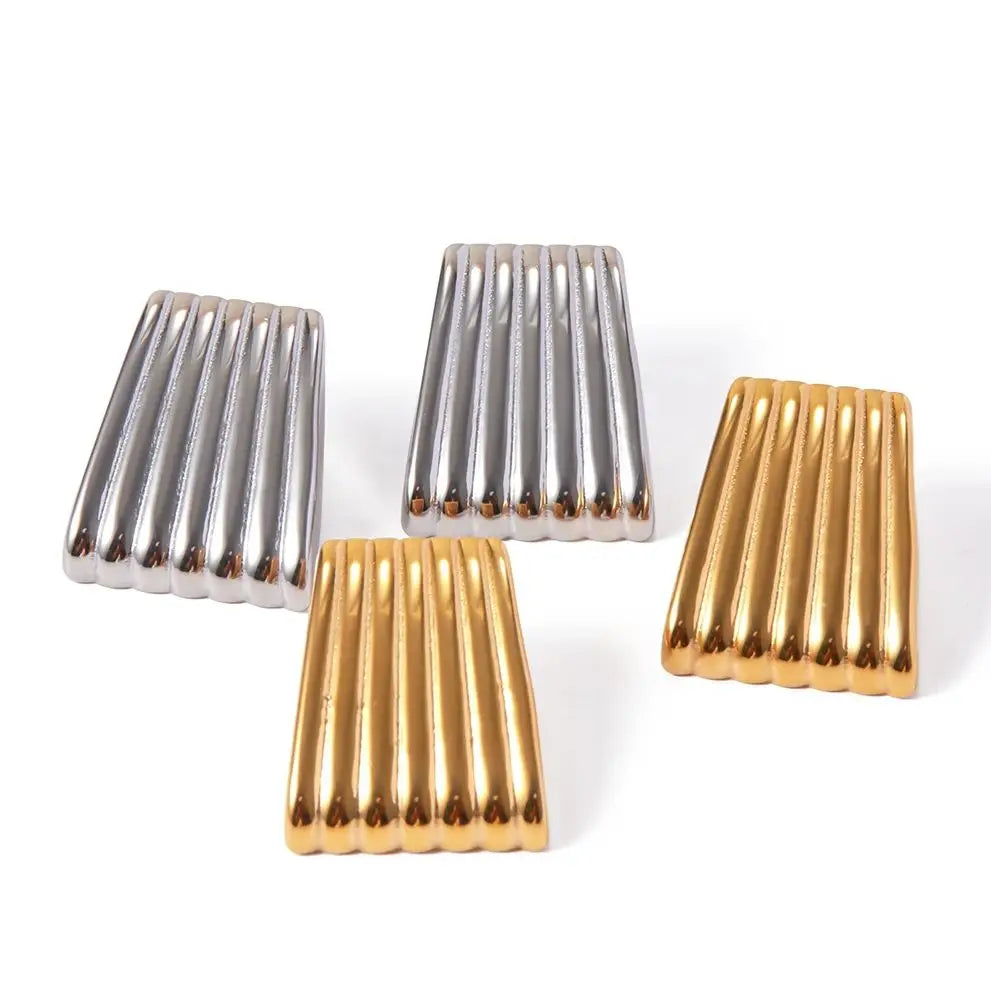 Stripped Rectangular Earrings