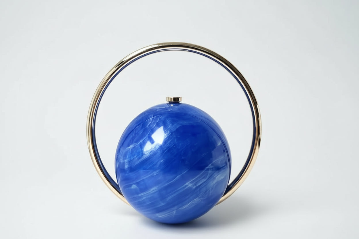 Marble Effect Spherical Hand Bag